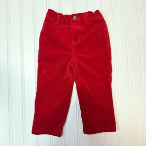 Ralph Lauren Polo Baby Red Corduroy Pants 18M Toddler Preppy Classic